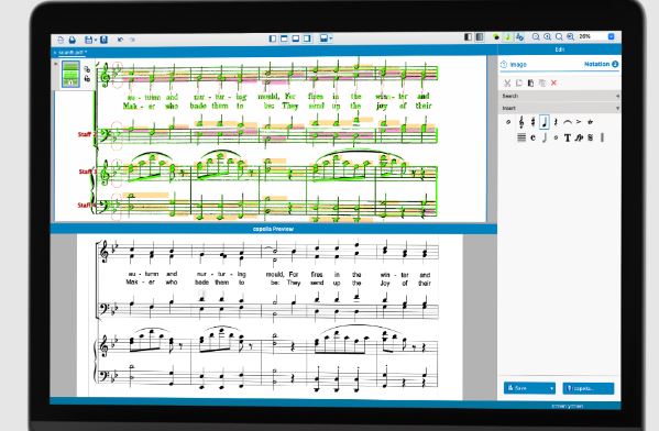 Capella software Capella scan v9 乐谱扫描转换\打谱
