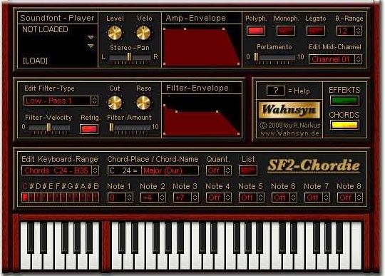 Wahnsyn SF2 Chordie 音源播放器