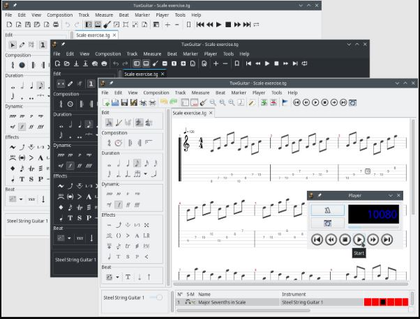 TuxGuitar 吉他制谱软件