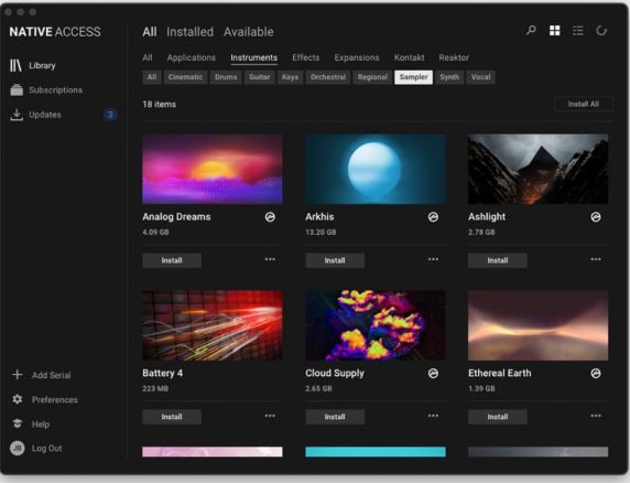 Native Access 2 康泰克正版音源下载管理器
