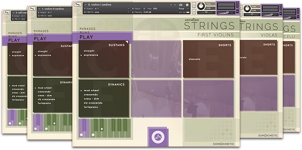 Sonokinetic Sordino Strings 管弦乐短句 ( 25.5GB )