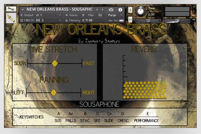 Insanity Samples New Orleans Brass 新时代铜管