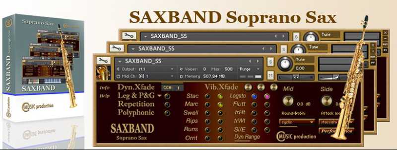 Cmusic Productions SAXBAND Soprano Sax KONTAKT 萨克斯音源