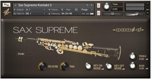 Zero G Sax Supreme v2 KONTAKT 复古高音萨克斯