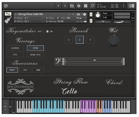 Ben Osterhouse String Flow Cello v1.3.1 KONTAKT 大提琴