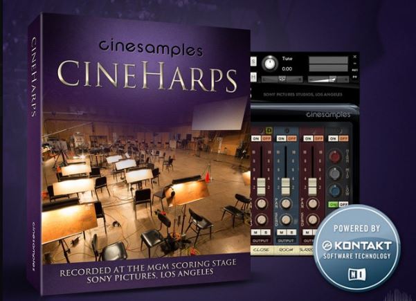 Cinesamples CineHarps v1.1 KONTAKT 影视竖琴音源
