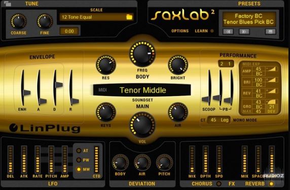 LinPlug SaxLab 2 v2.2.2 萨克斯音源