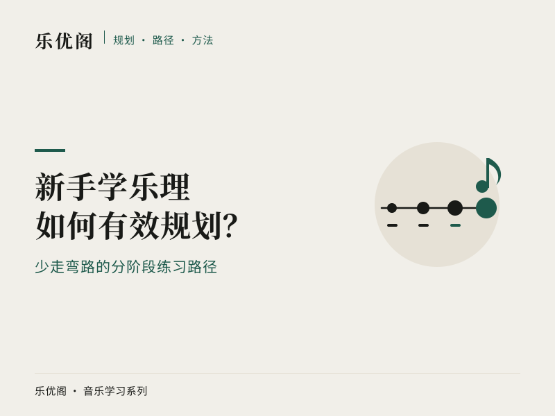新手学习乐理应该如何有效规划？
